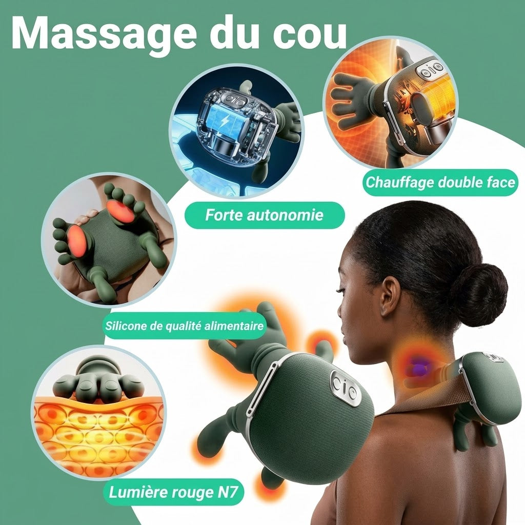 Masseur Cervical & Épaules Chauffant